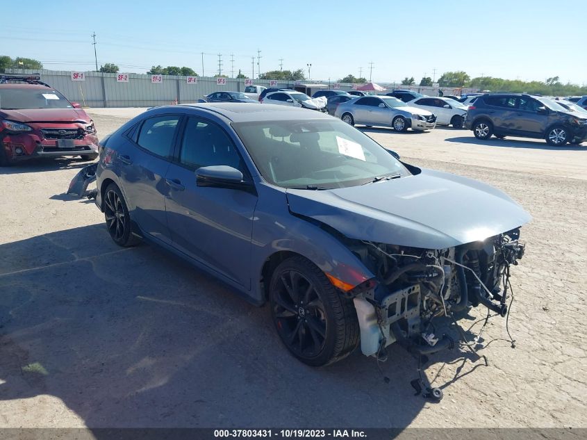 SHHFK7H92KU224325 HONDA CIVIC HATCHBACK SPORT TOURING 2019