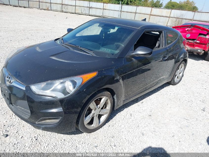 2013 HYUNDAI VELOSTER W/BLACK INT - KMHTC6ADXDU160888
