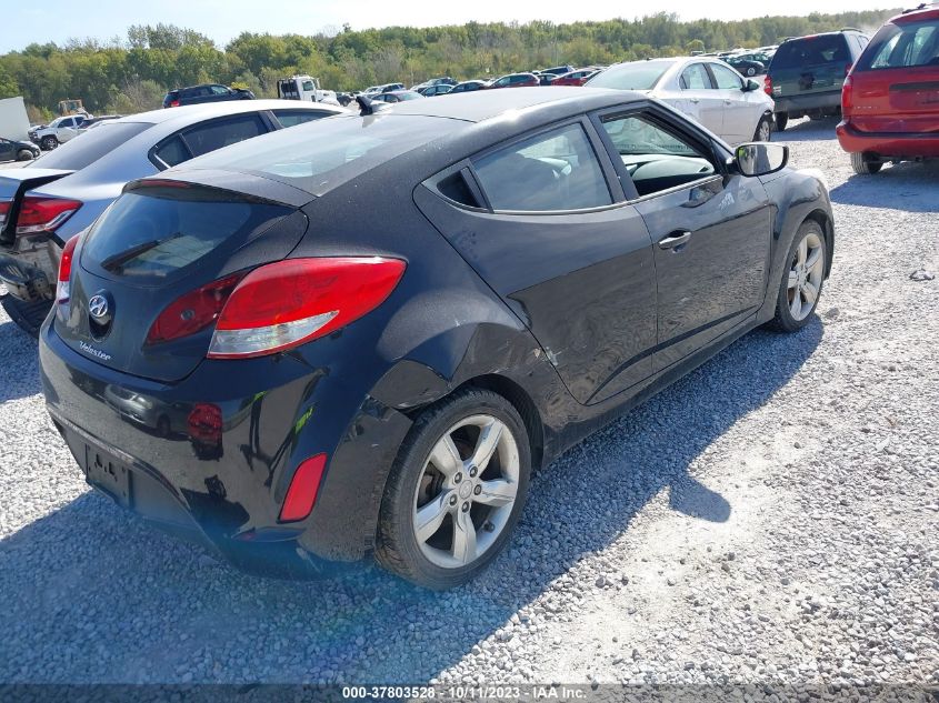 2013 HYUNDAI VELOSTER W/BLACK INT - KMHTC6ADXDU160888