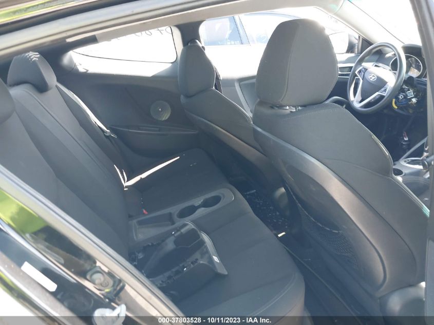 2013 HYUNDAI VELOSTER W/BLACK INT - KMHTC6ADXDU160888