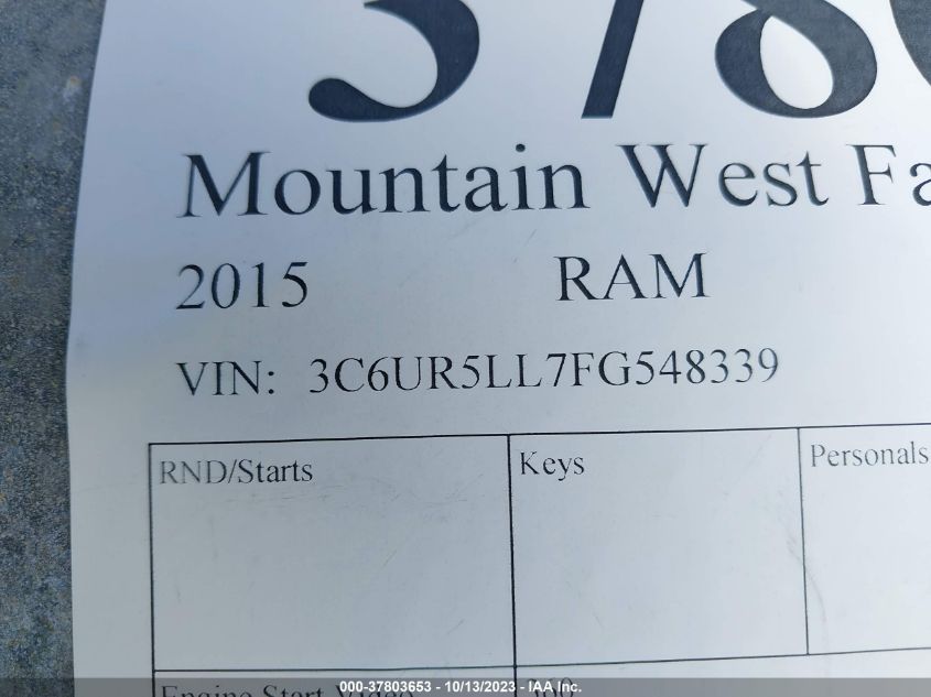 2015 RAM 2500 LONGHORN - 3C6UR5LL7FG548339