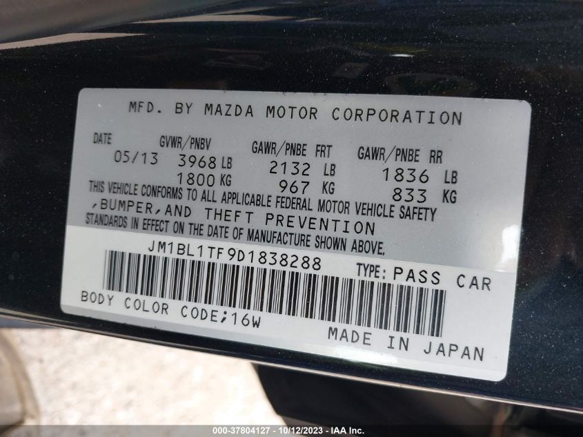 2013 MAZDA MAZDA3 I SV - JM1BL1TF9D1838288