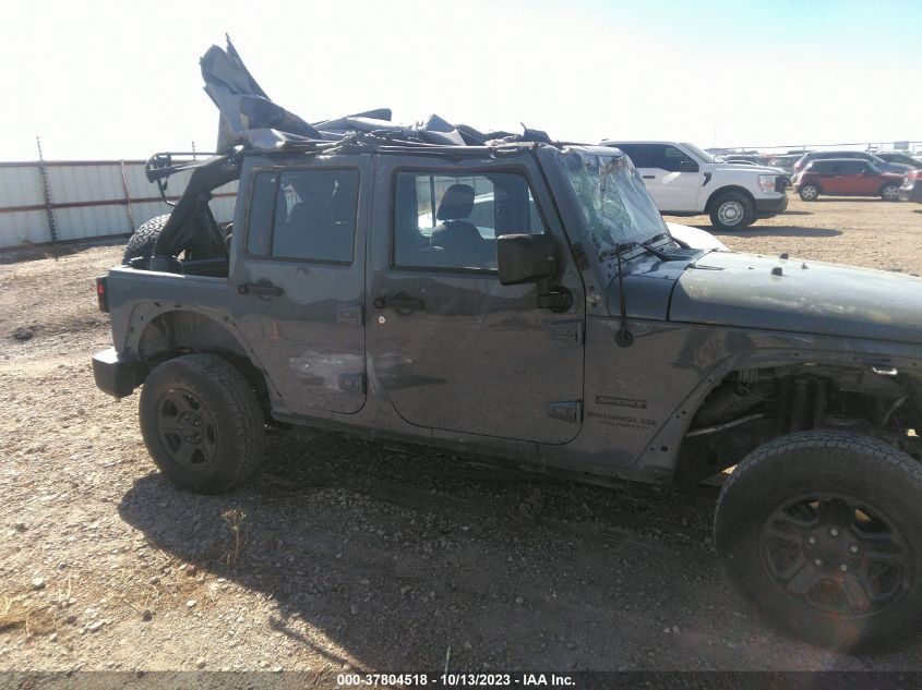 2014 JEEP WRANGLER UNLIMITED SPORT - 1C4BJWDG4EL219923