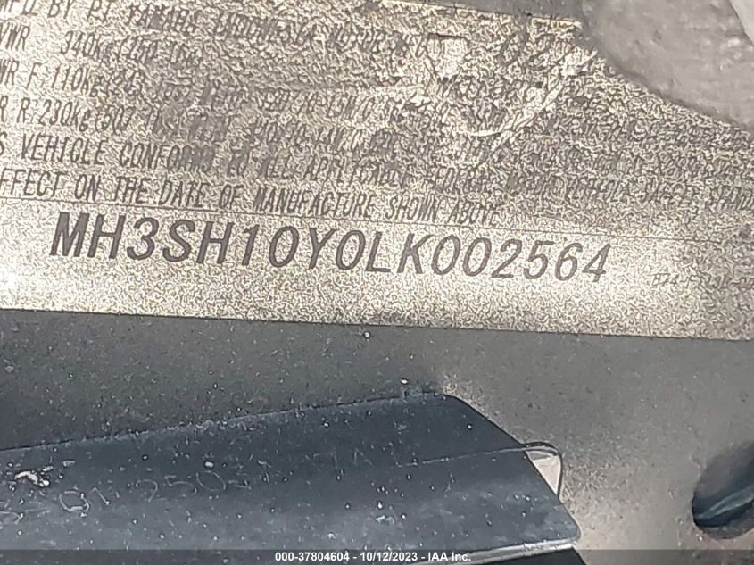 2020 YAMAHA CZD300 A - MH3SH10Y0LK002564