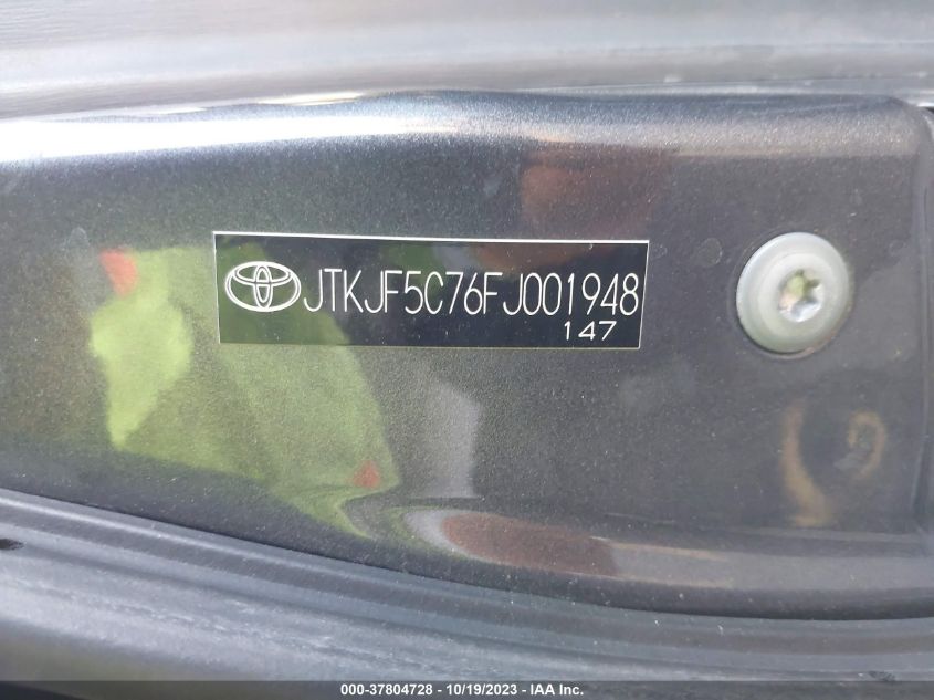 2015 TOYOTA SCION TC - JTKJF5C76FJ001948