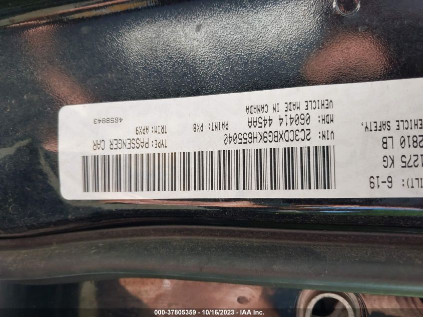 2019 DODGE CHARGER SXT - 2C3CDXBG9KH655040