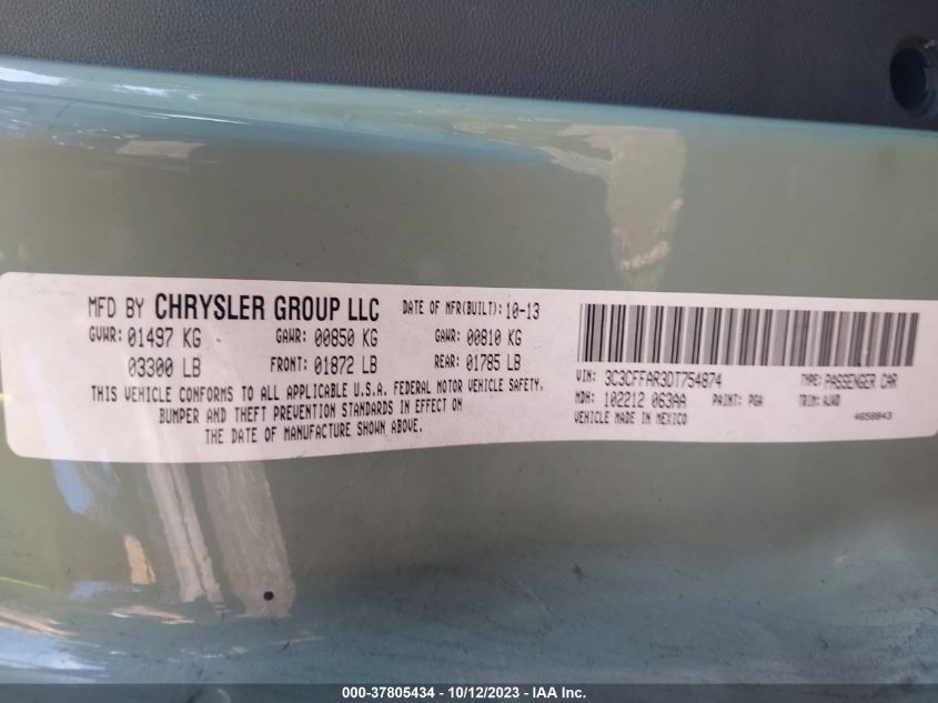 2013 FIAT 500 POP - 3C3CFFAR3DT754874