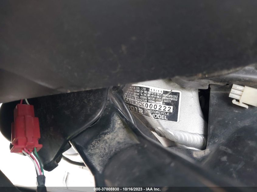 2012 HONDA GL1800 JH2SC68M2CK000222