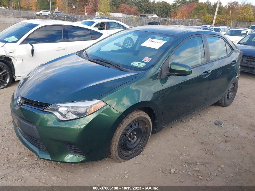 2014 TOYOTA COROLLA L/LE/S/S PLUS/LE PLUS - 5YFBURHE7EP122319