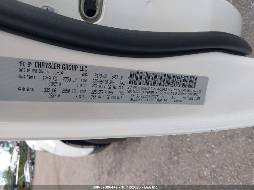 2015 DODGE JOURNEY CROSSROAD - 3C4PDCGGXFT597676