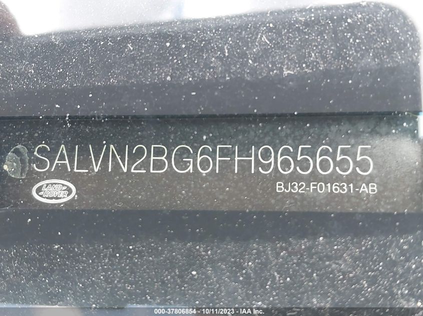 2015 LAND ROVER RANGE ROVER EVOQUE PURE - SALVN2BG6FH965655