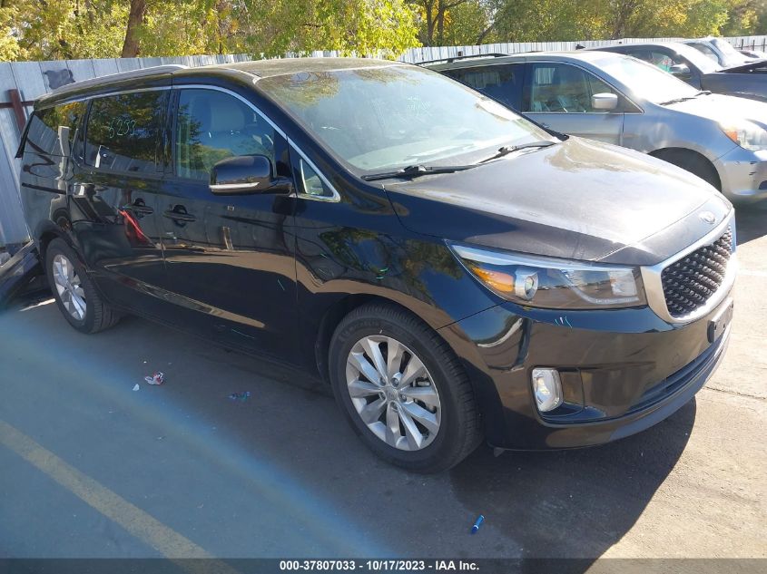 2015 KIA SEDONA EX - KNDMC5C12F6027295