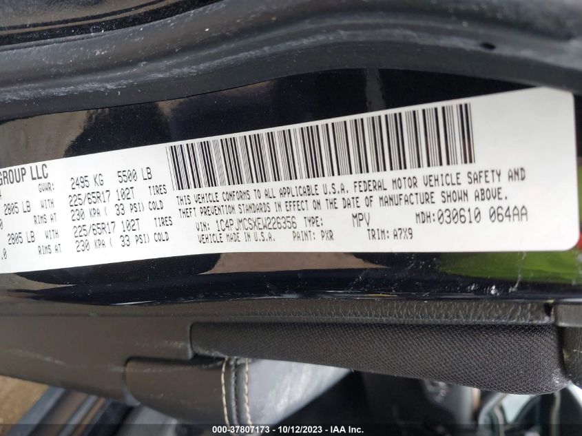 2014 JEEP CHEROKEE LATITUDE - 1C4PJMCSXEW226356