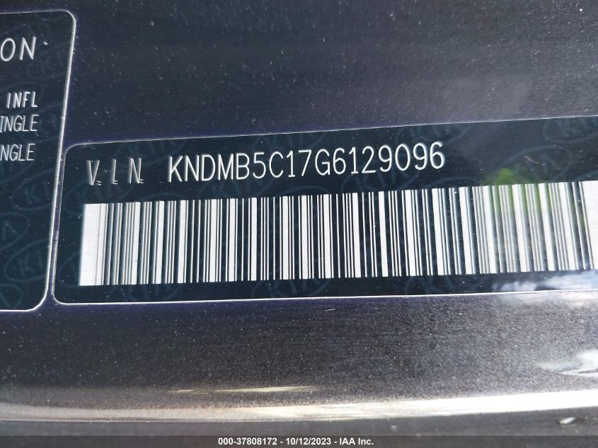 2016 KIA SEDONA LX - KNDMB5C17G6129096