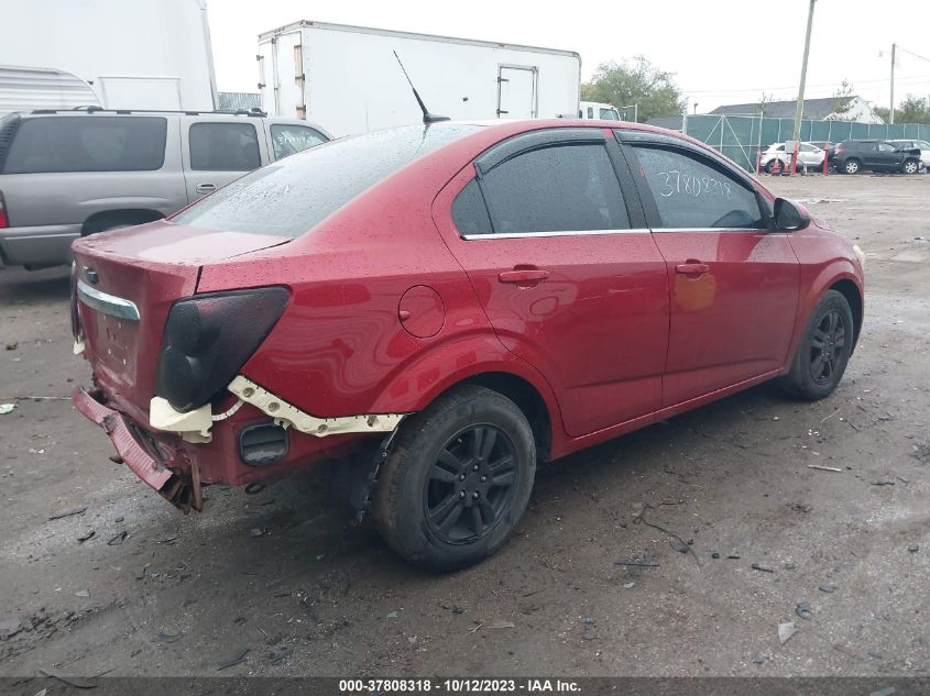 2013 CHEVROLET SONIC LT - 1G1JC5SH2D4186725