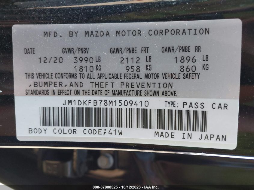 2021 MAZDA CX-3 SPORT - JM1DKFB78M1509410