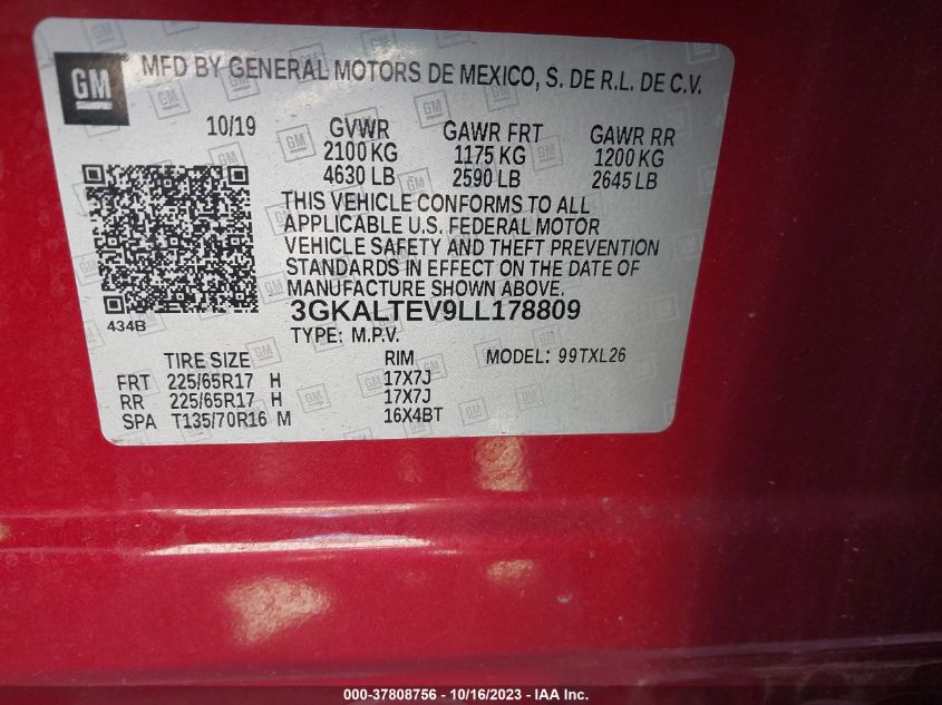 2020 GMC TERRAIN SLE - 3GKALTEV9LL178809