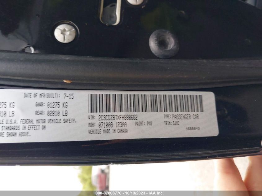 2015 DODGE CHALLENGER R/T PLUS SHAKER - 2C3CDZBTXFH888682