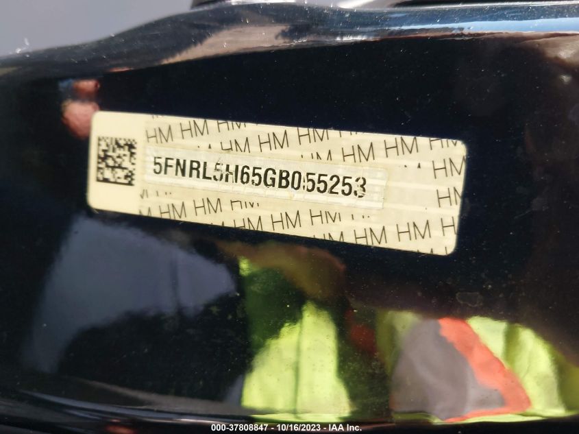 2016 HONDA ODYSSEY EX-L - 5FNRL5H65GB055253