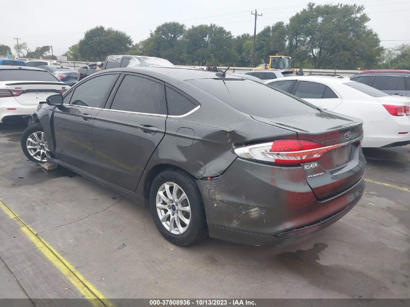 2017 FORD FUSION S - 3FA6P0G72HR214854