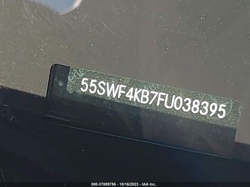 2015 MERCEDES-BENZ C 300 SPORT 4MATIC/LUXURY 4MATIC/4MATIC - 55SWF4KB7FU038395