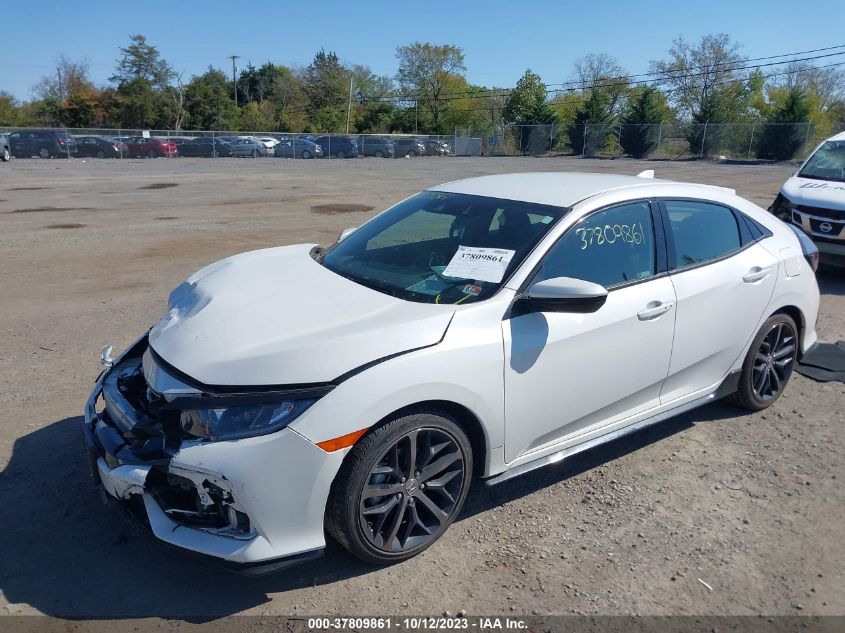 2021 HONDA CIVIC HATCHBACK SPORT SHHFK7H42MU217320