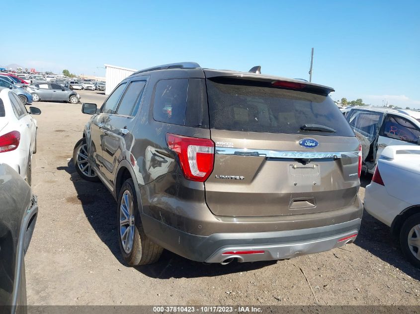 2016 FORD EXPLORER LIMITED - 1FM5K7F81GGA52966