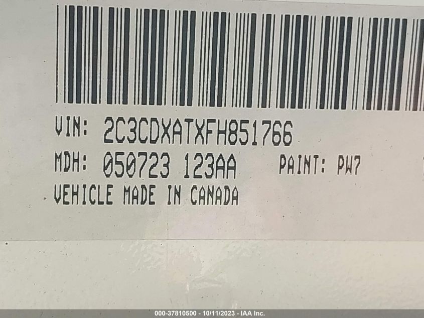 2015 DODGE CHARGER POLICE - 2C3CDXATXFH851766