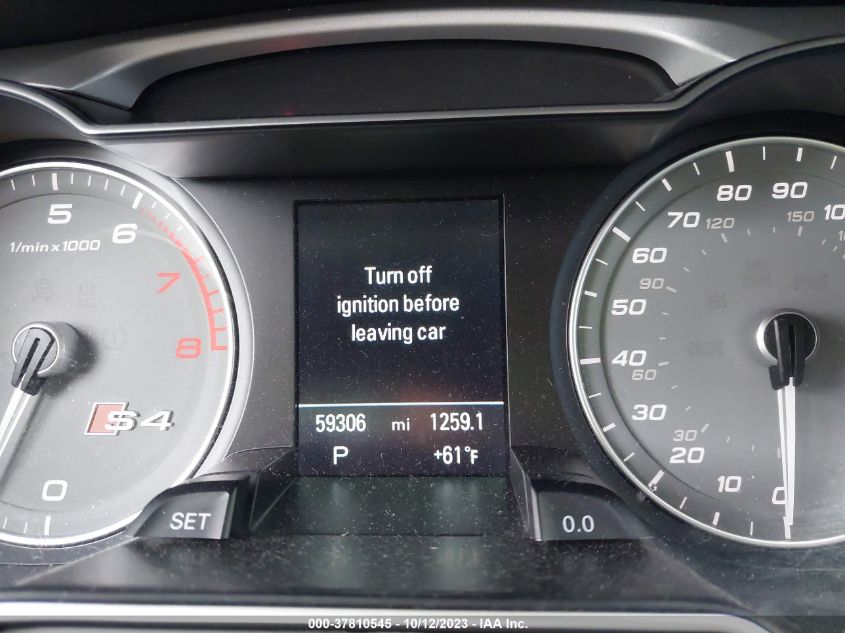 2015 AUDI S4 PREMIUM PLUS - WAUBGAFL4FA096159