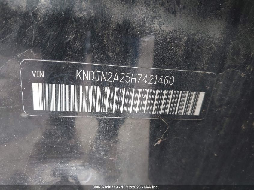 2017 KIA SOUL BASE - KNDJN2A25H7421460