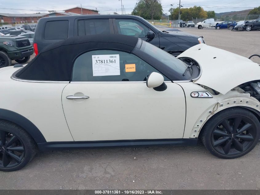 2013 MINI COOPER ROADSTER S - WMWSY3C5XDT594382