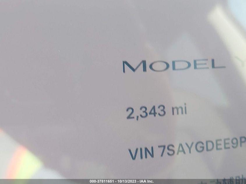 2023 TESLA MODEL Y - 7SAYGDEE9PA156091