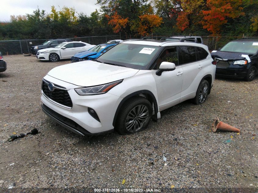 2022 TOYOTA HIGHLANDER HYBRID PLATINUM - 5TDEBRCH9NS074799