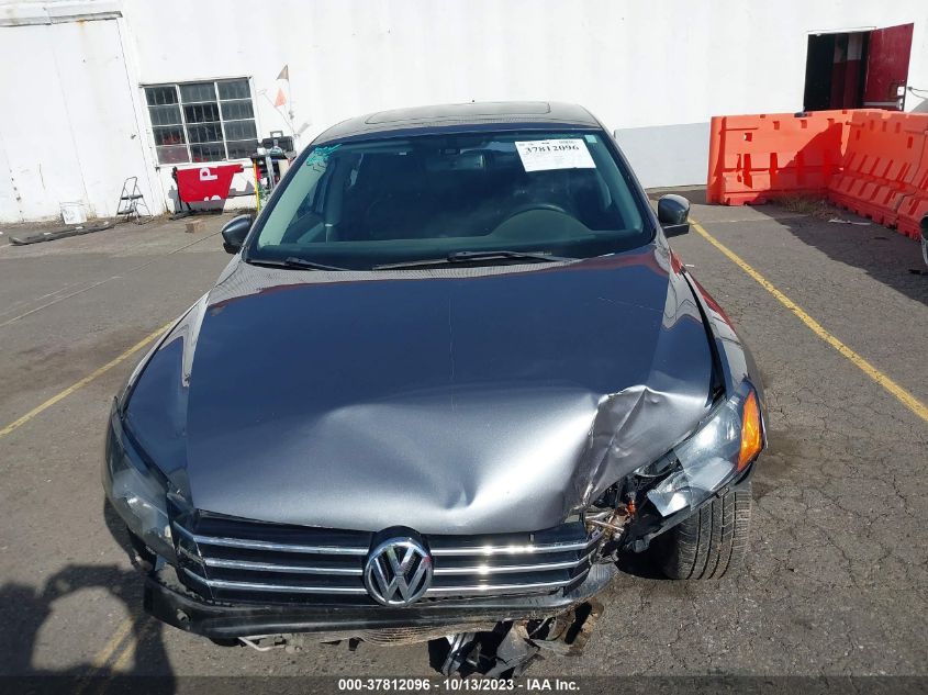 2013 VOLKSWAGEN PASSAT SE W/SUNROOF - 1VWBP7A36DC093999