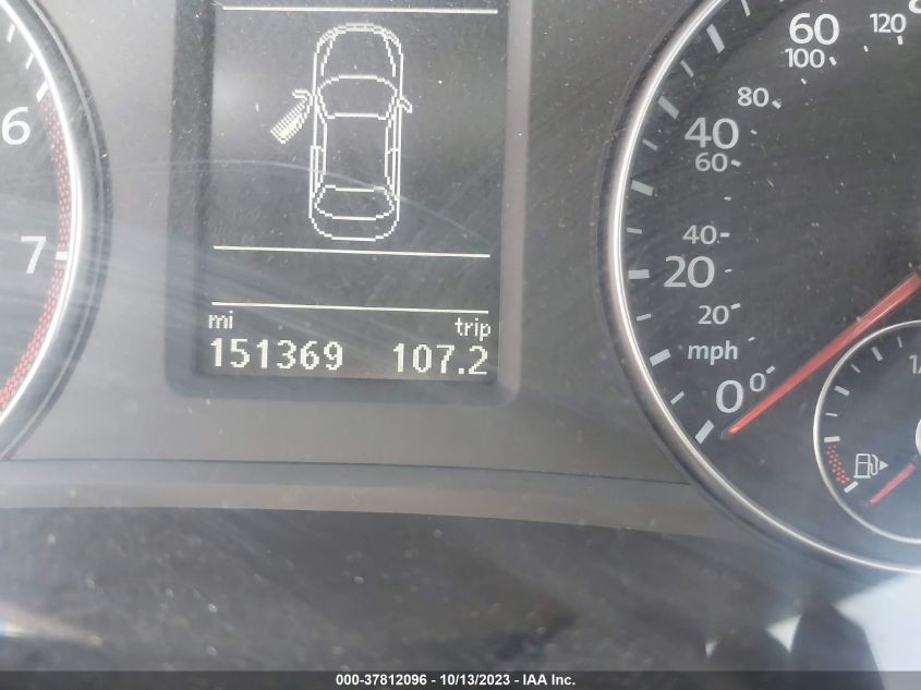 2013 VOLKSWAGEN PASSAT SE W/SUNROOF - 1VWBP7A36DC093999