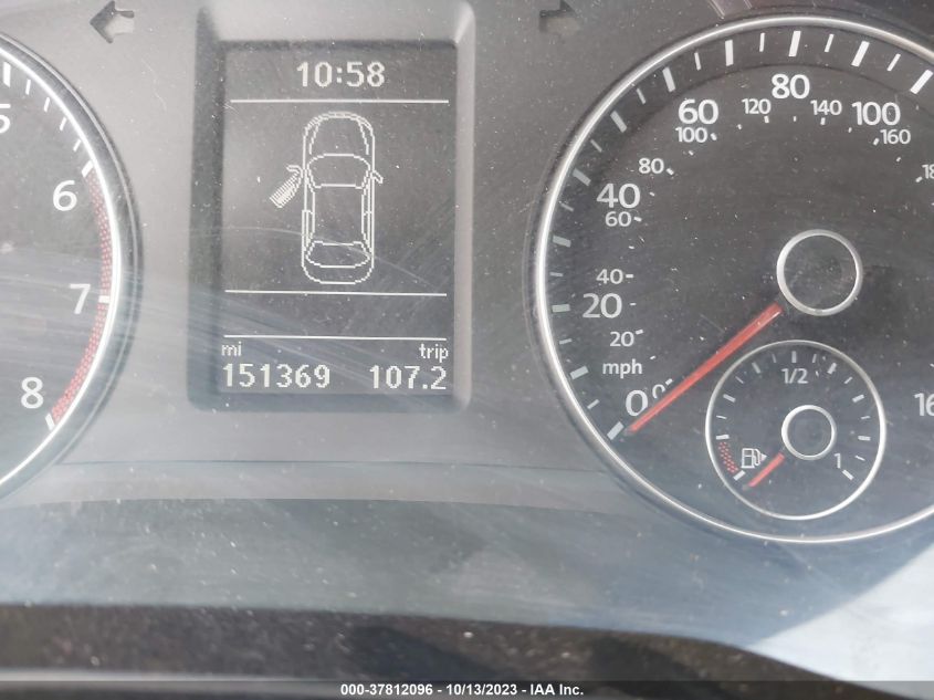 2013 VOLKSWAGEN PASSAT SE W/SUNROOF - 1VWBP7A36DC093999
