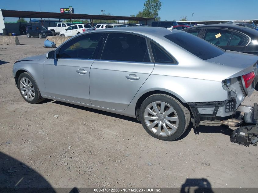 2013 AUDI A4 PREMIUM - WAUBFAFL4DA161589