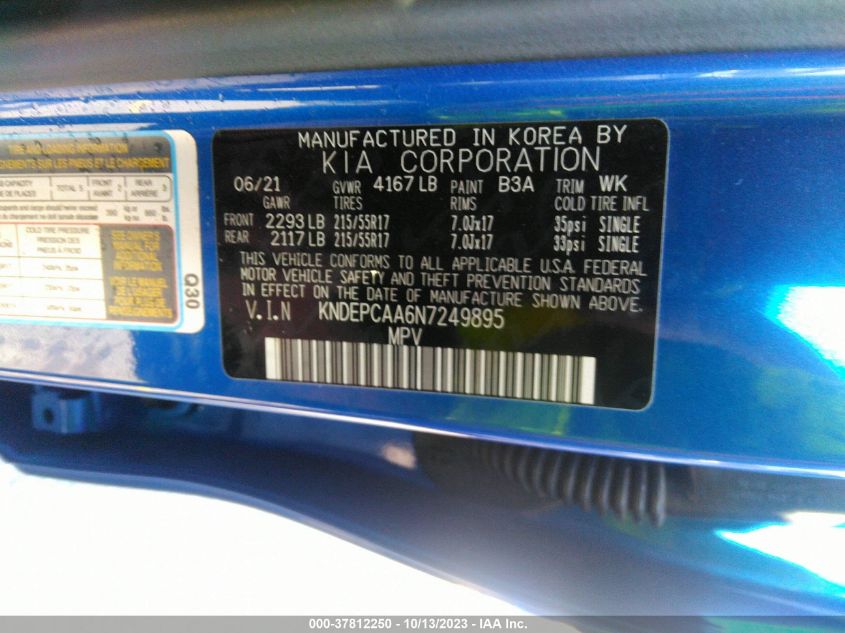 2022 KIA SELTOS LX - KNDEPCAA6N7249895