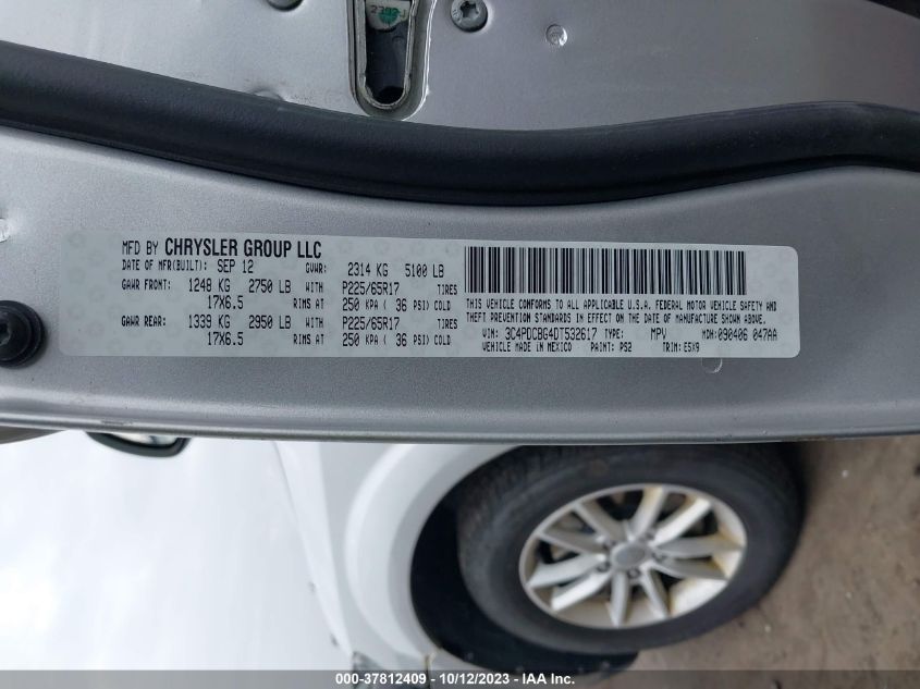 2013 DODGE JOURNEY SXT - 3C4PDCBG4DT532617