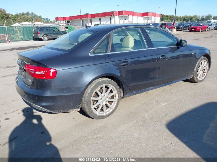 2014 AUDI A4 PREMIUM PLUS - WAUFFAFL9EN036826