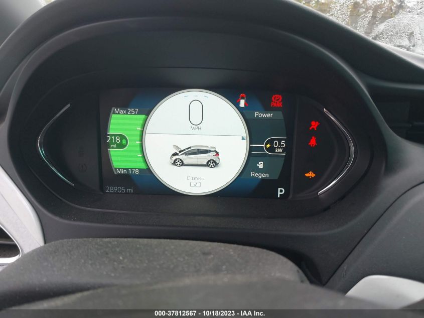 2019 CHEVROLET BOLT EV PREMIER - 1G1FZ6S01K4119342