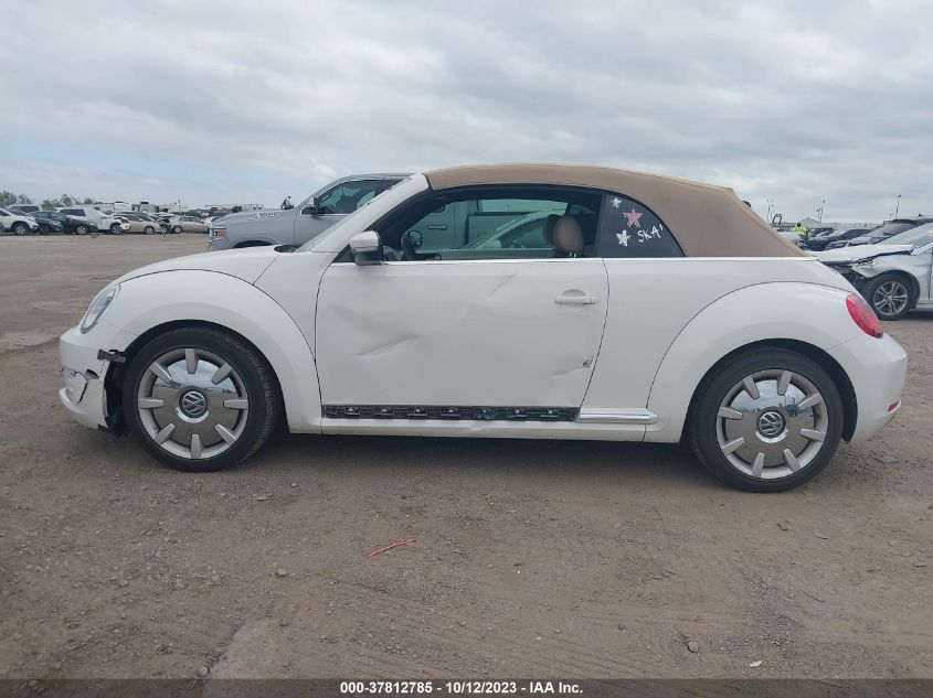 2014 VOLKSWAGEN BEETLE CONVERTIBLE 2.5L W/SOUND/NAV 3VW5X7AT0EM804593