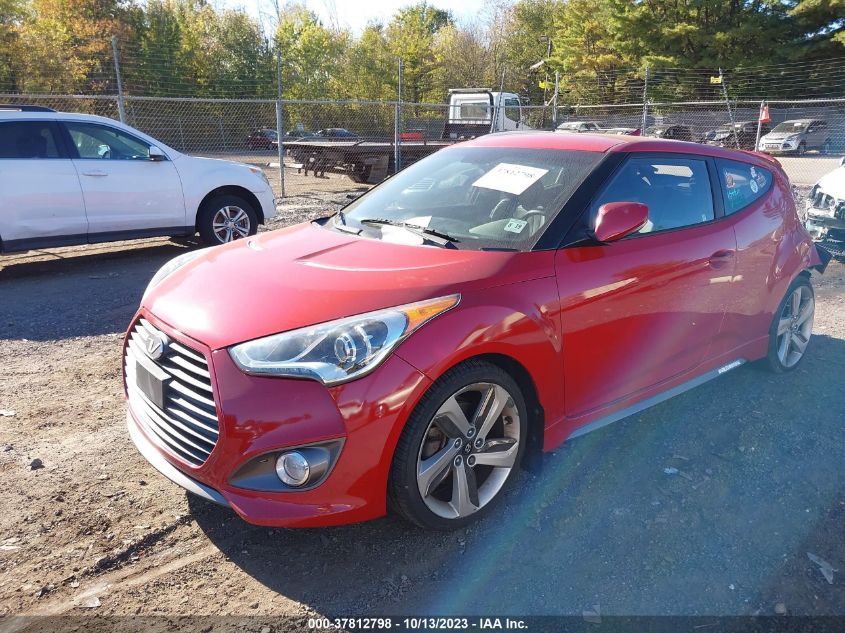 2014 HYUNDAI VELOSTER TURBO - KMHTC6AE5EU191346