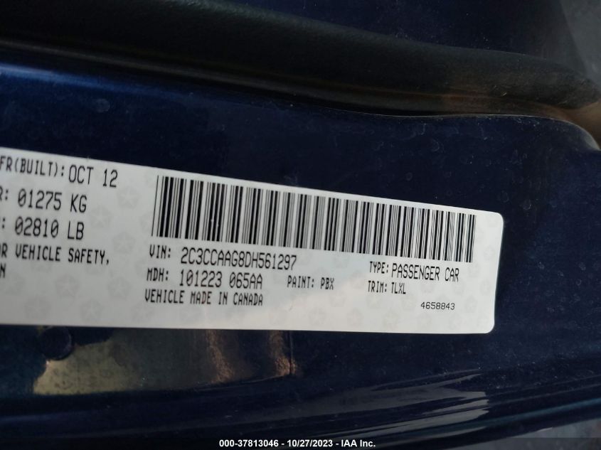 2013 CHRYSLER 300 - 2C3CCAAG8DH561297