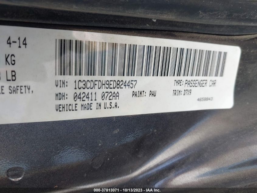 2014 DODGE DART SE AERO - 1C3CDFDH9ED824457