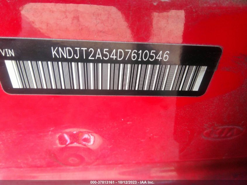 2013 KIA SOUL BASE - KNDJT2A54D7610546