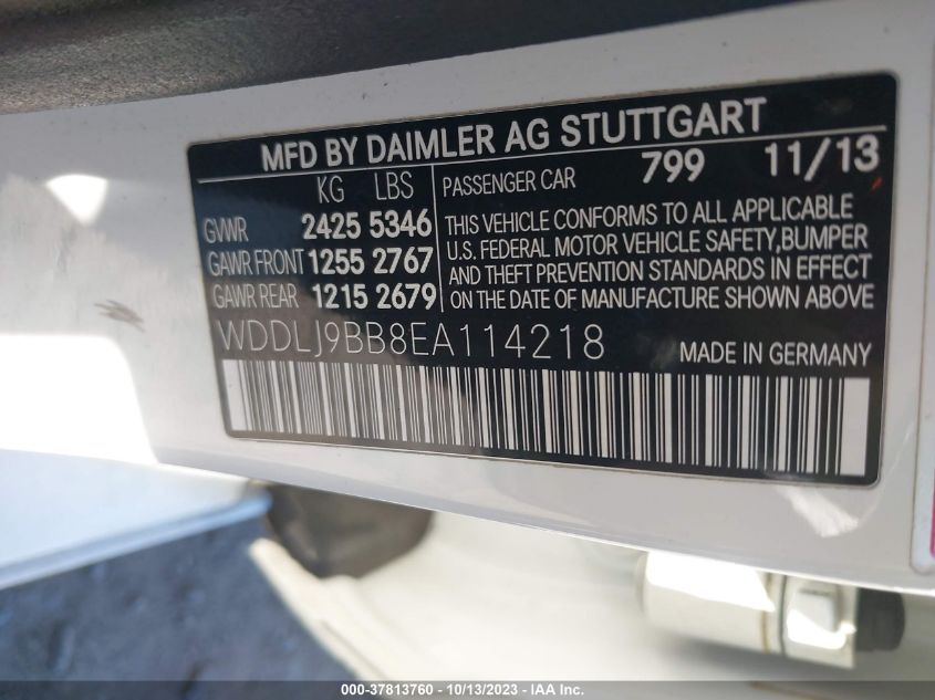 2014 MERCEDES-BENZ CLS 550 - WDDLJ9BB8EA114218
