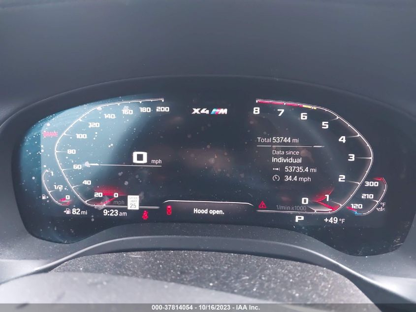 2021 BMW X4 M 5YMUJ0C07M9G61482