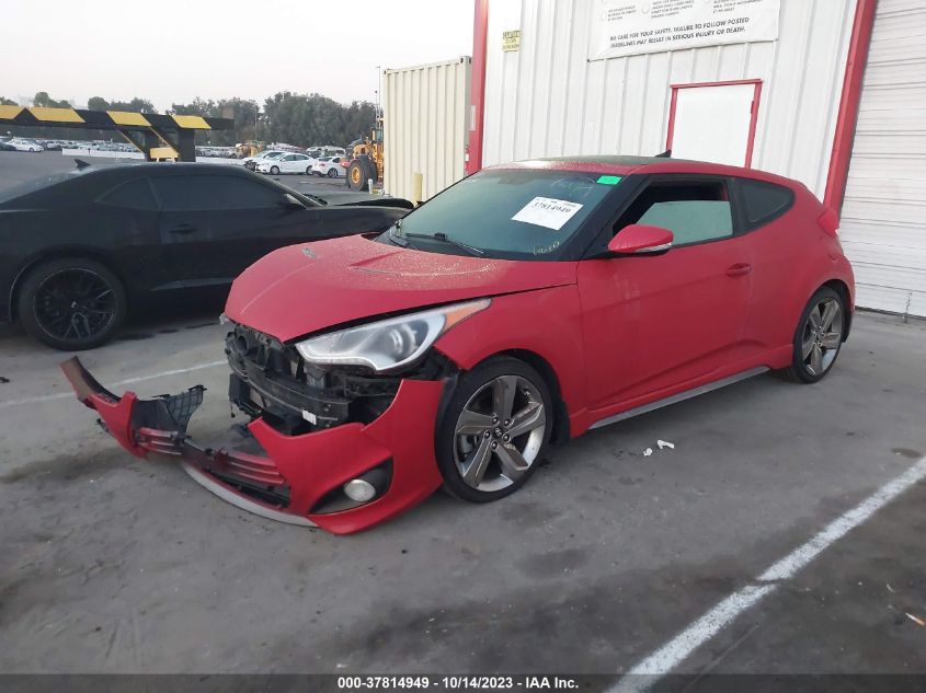 2015 HYUNDAI VELOSTER TURBO - KMHTC6AE6FU235372