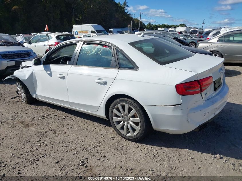 2014 AUDI A4 PREMIUM - WAUBFAFL7EN009297